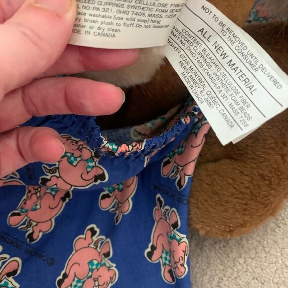 Wile E Coyote 1991 RARE Plush Jumbo Warner Bros Mighty Star Deadstock Boxers - Picture 5 of 5